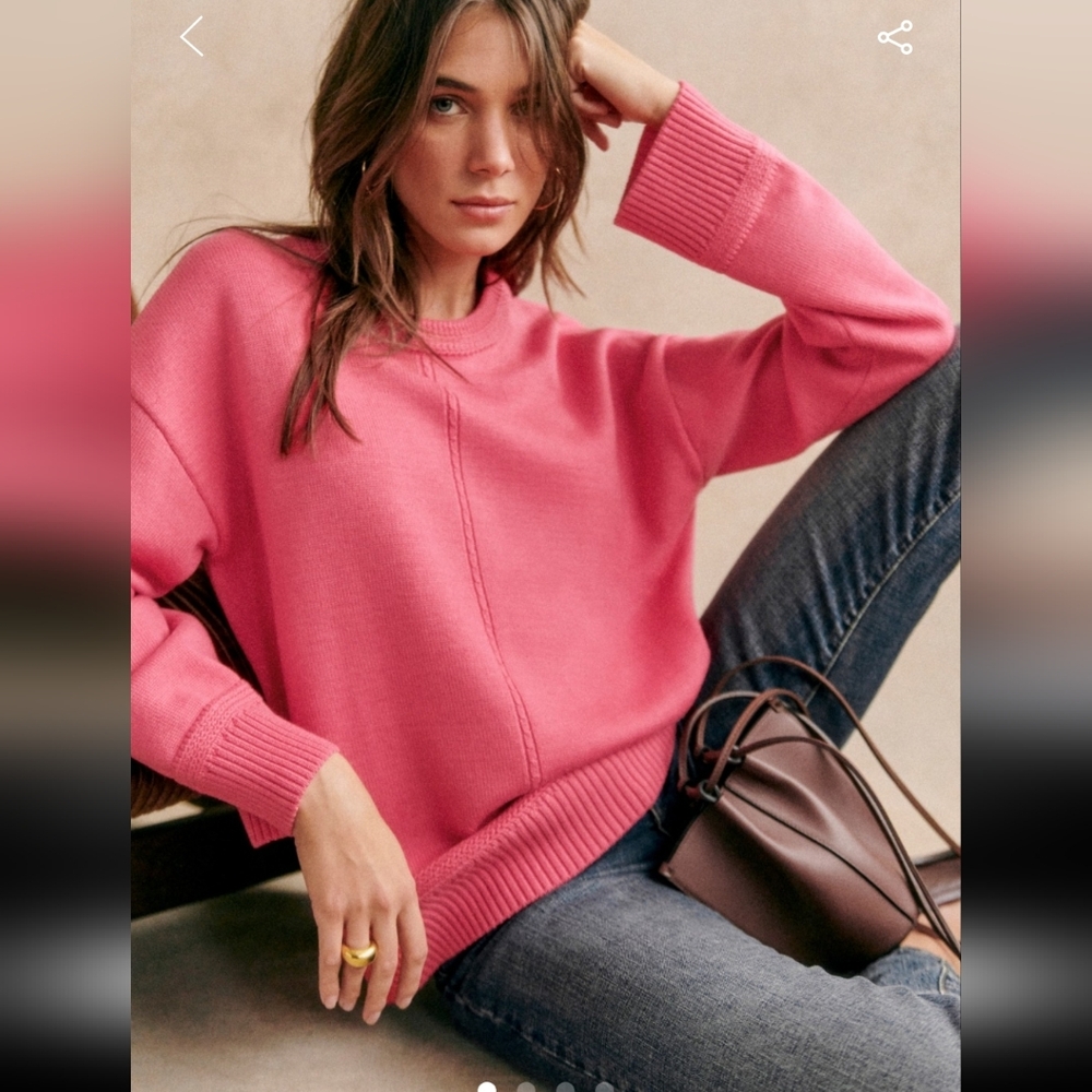 Sézane Bastien 100% Merino Wool Jumper